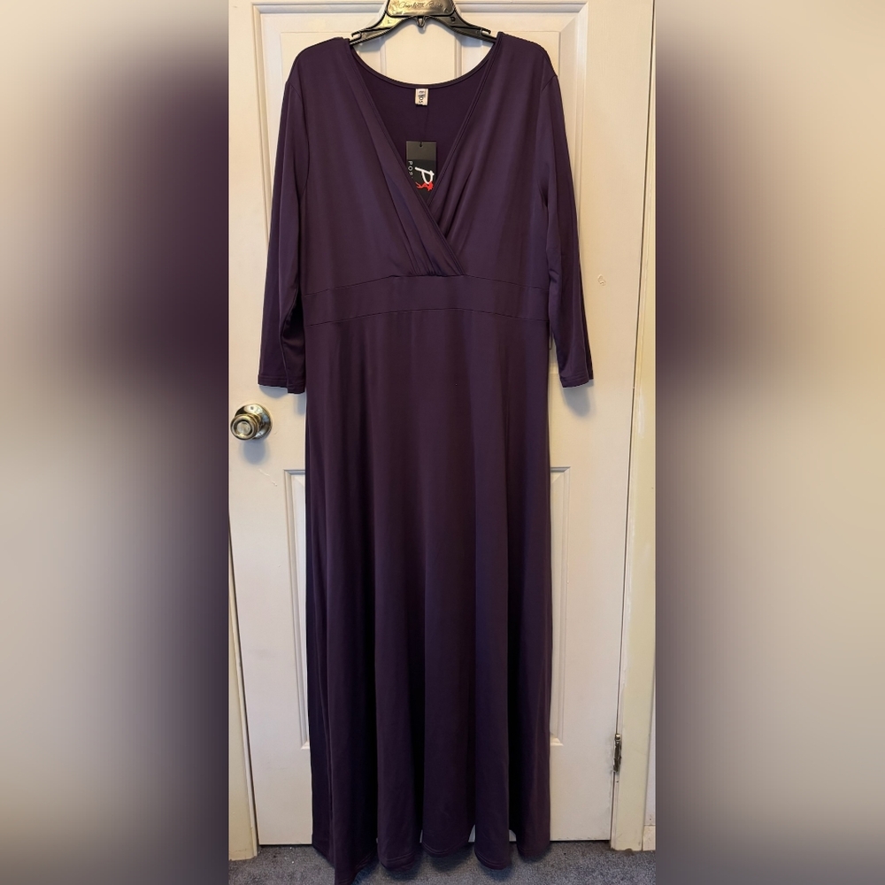 Elegant Purple Maxi Dress